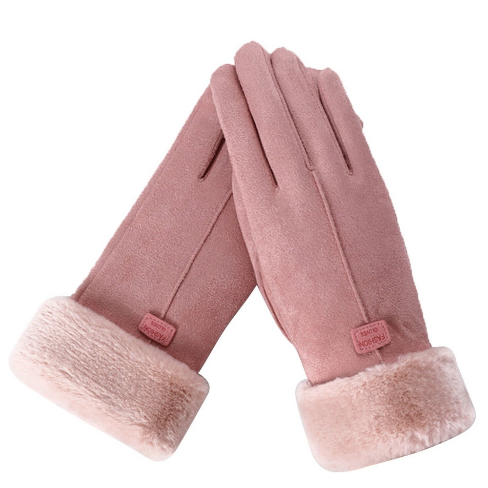 Vanntette vinterhansker med touchfingre og tykt fleecefôr