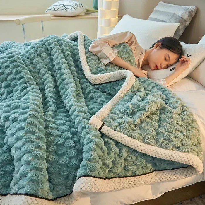 Lunvang™ Supermyk flanellpledd i fløyelsmyk fleece, fire størrelser