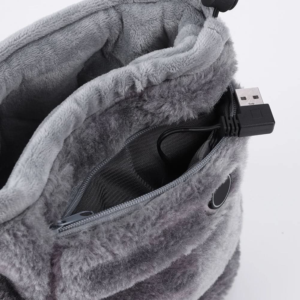 Lunvang™ USB-oppvarmede plysjtøfler for varme og gode føtter