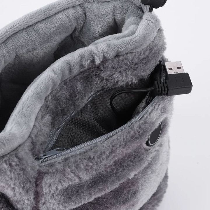 Lunvang™ USB-oppvarmede plysjtøfler for varme og gode føtter