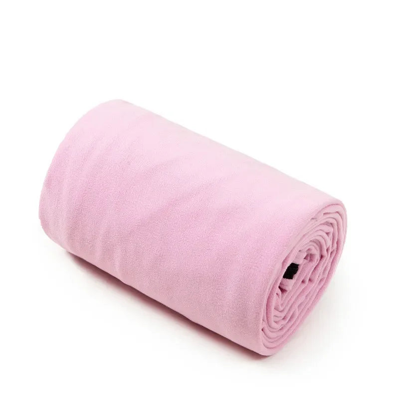 Ultralett sovepose i fleece – også innerpose, med oppbevaringspose