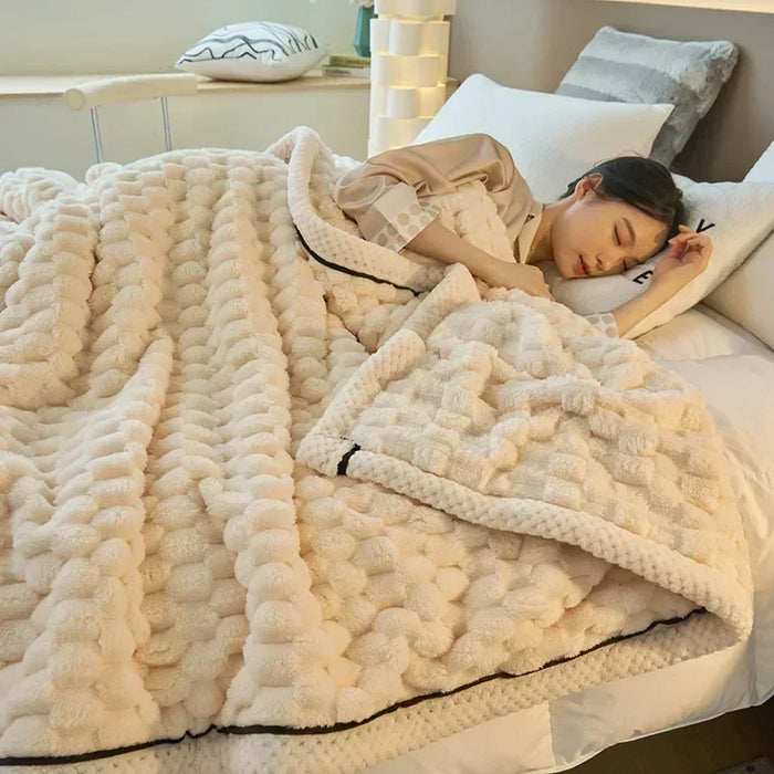 Lunvang™ Supermyk flanellpledd i fløyelsmyk fleece, fire størrelser