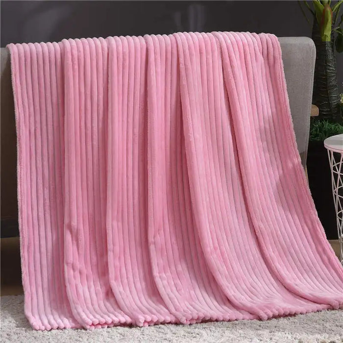 Lunvang™ Luftig pledd i flanellfleece med riflet struktur