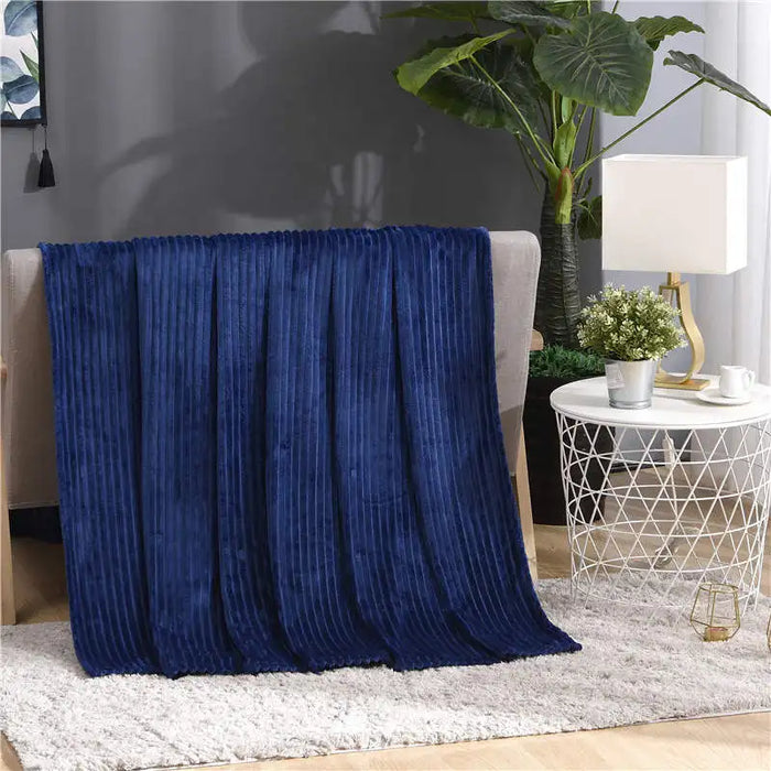 Lunvang™ Luftig pledd i flanellfleece med riflet struktur