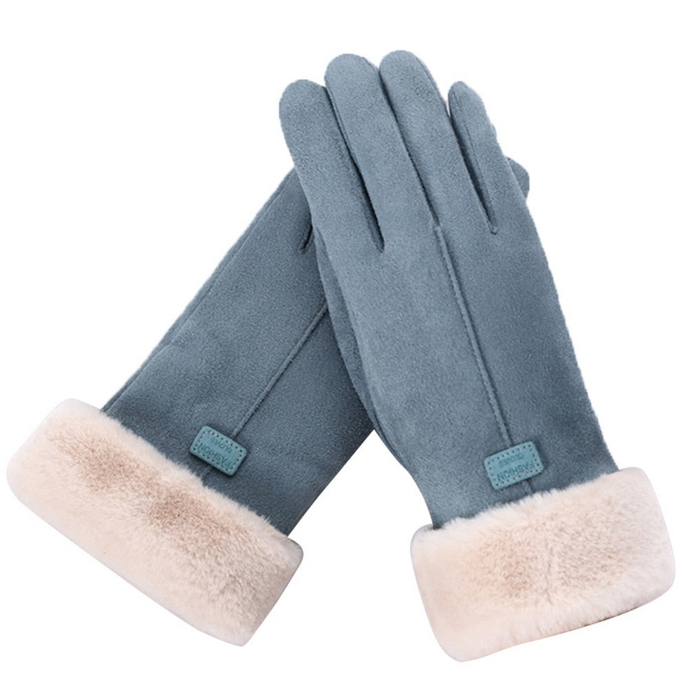 Vanntette vinterhansker med touchfingre og tykt fleecefôr