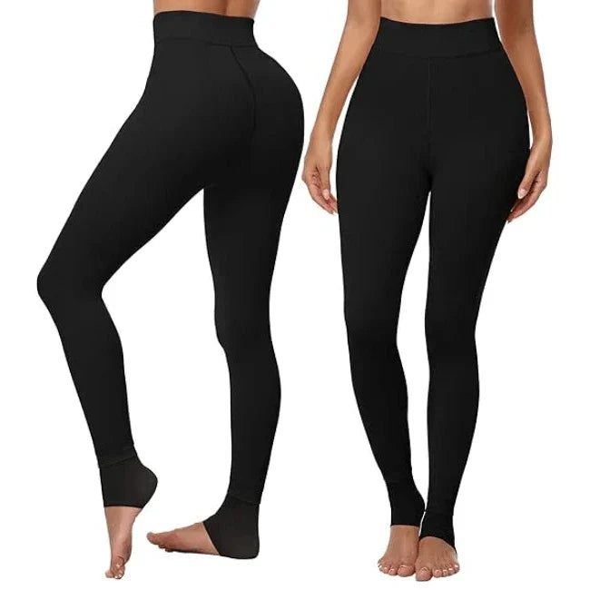 Fôrede leggings med høyt liv for kalde dager