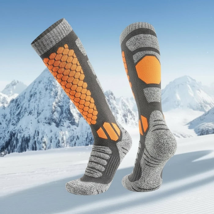 Lunvang™ Lange termosokker i ull for ski og vinterturer