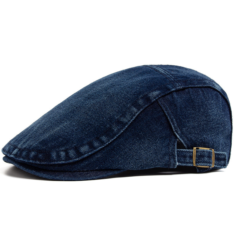 Sixpence i vasket denim sett fra siden