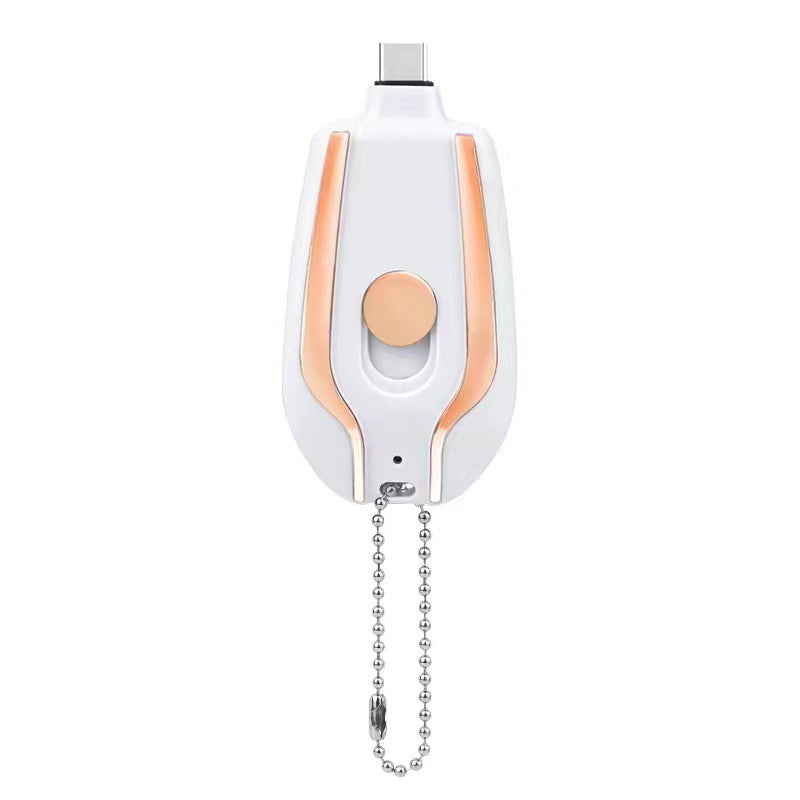 Mini powerbank på nøkkelring