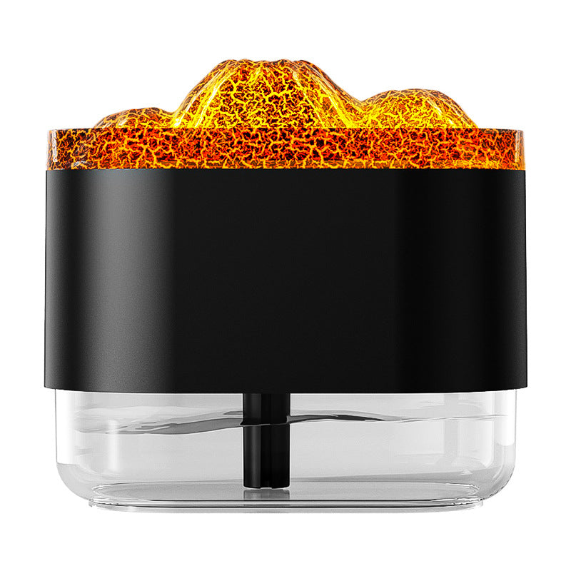 Vulkan diffuser med USB og 300 ml tank, 4 timers dis, med LED-lys