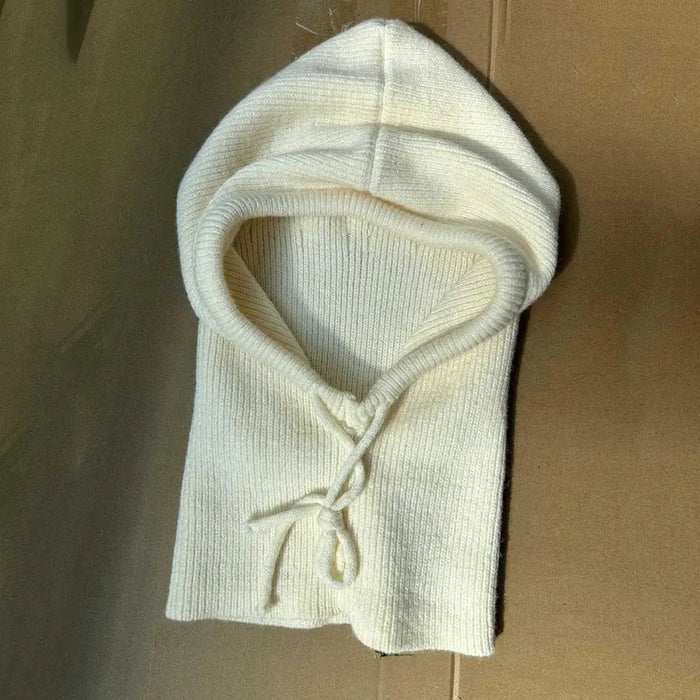 Lunvang™ Strikket hettebalaklava og halsvarmer i myk kasjmirstrikk