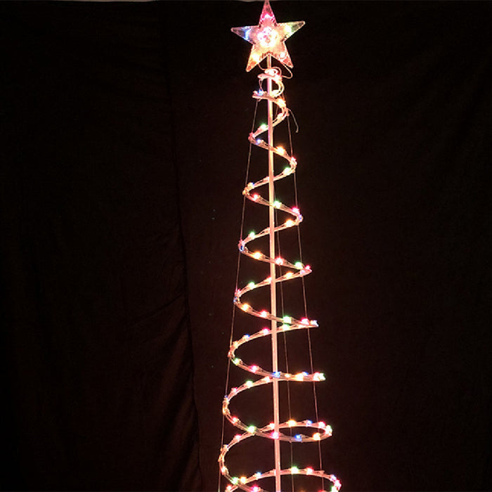 Lunvang LED-spiraljuletre på 180 cm med stjerne