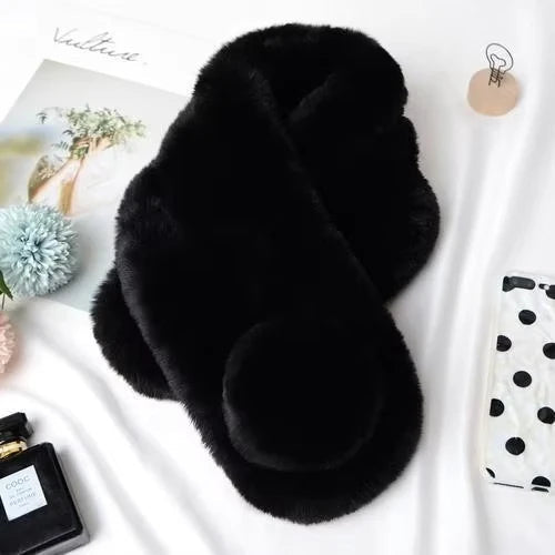 Lunvang™ Myk loop-skjerf i faux fur – varm og elegant på kalde dager
