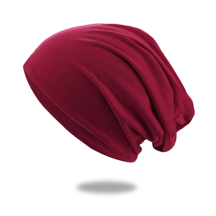 Lunvang™ Slouch beanie i pustende strikk med stretch