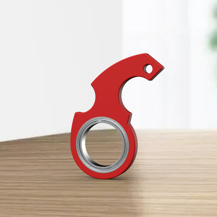 Lunvang Fidget spinner-nøkkelring med flaskeåpner