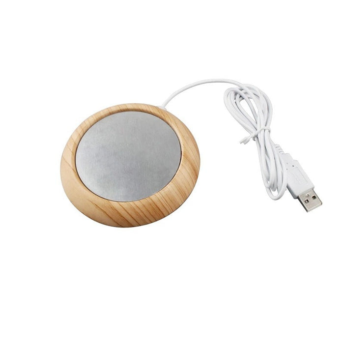 Lunvang Slank USB-koppvarmer med kant i trelook