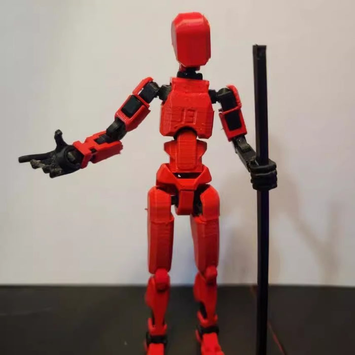 Lunvang 3D-printet robotfigur med bevegelige ledd