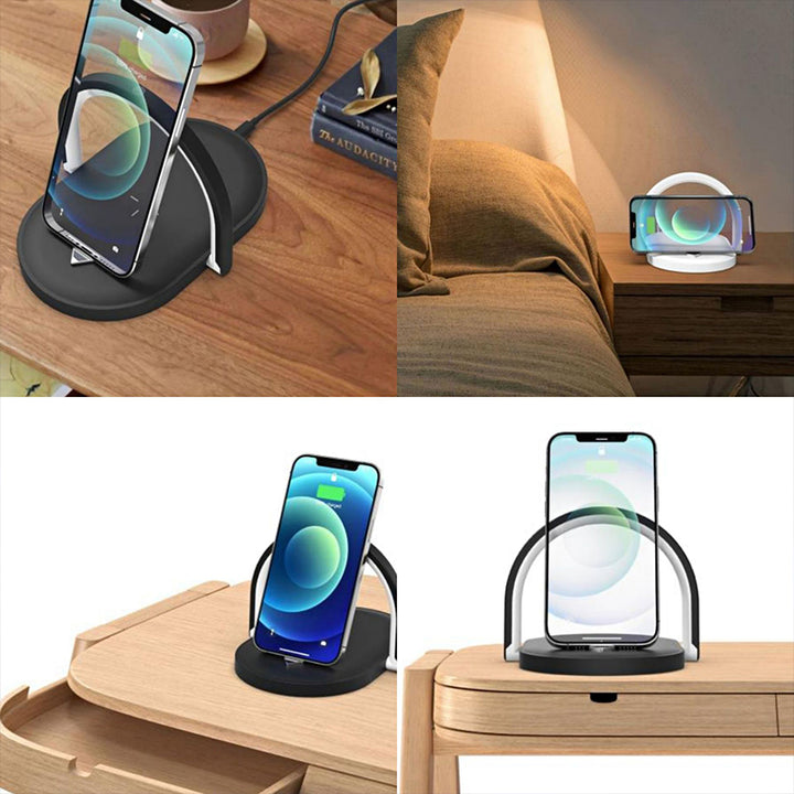 Sammenleggbar lampe med mobil som lades