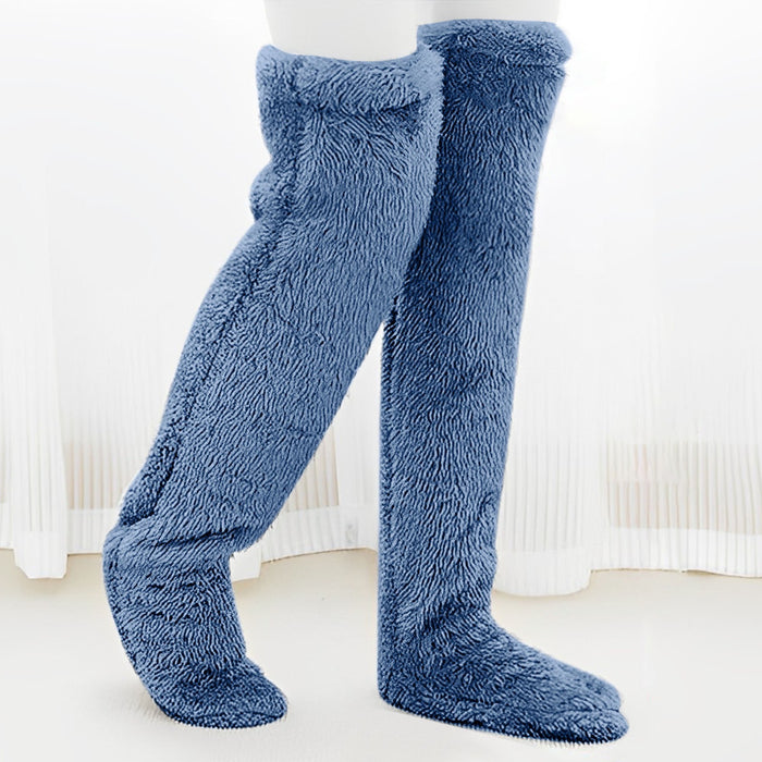 Lunvang Lodne overknesokker i rolige ensfargede farger