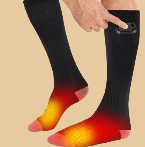 Lunvang™ Oppladbare varmesokker, 2 par med tre varmenivåer