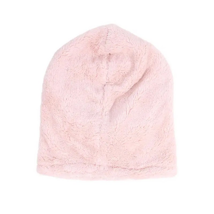 Balaklava i fleece med snøring og ekstra lang halsdel
