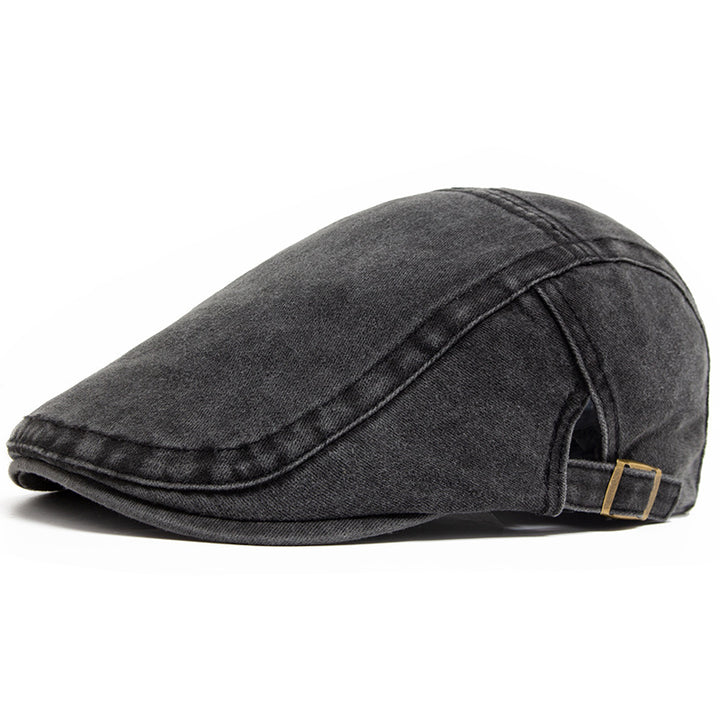 Sixpence i vasket denim sett fra siden