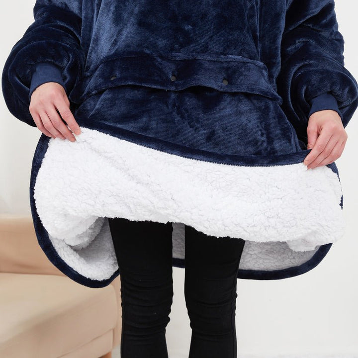 Lunvang™ Varmehoodie i myk flanell med USB-varme