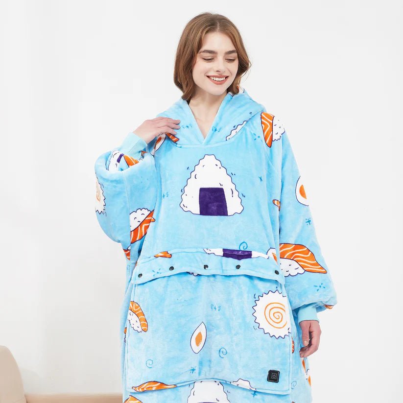 Lunvang™ Varmehoodie i myk flanell med USB-varme