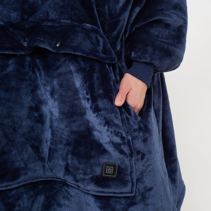 Lunvang™ Varmehoodie i myk flanell med USB-varme