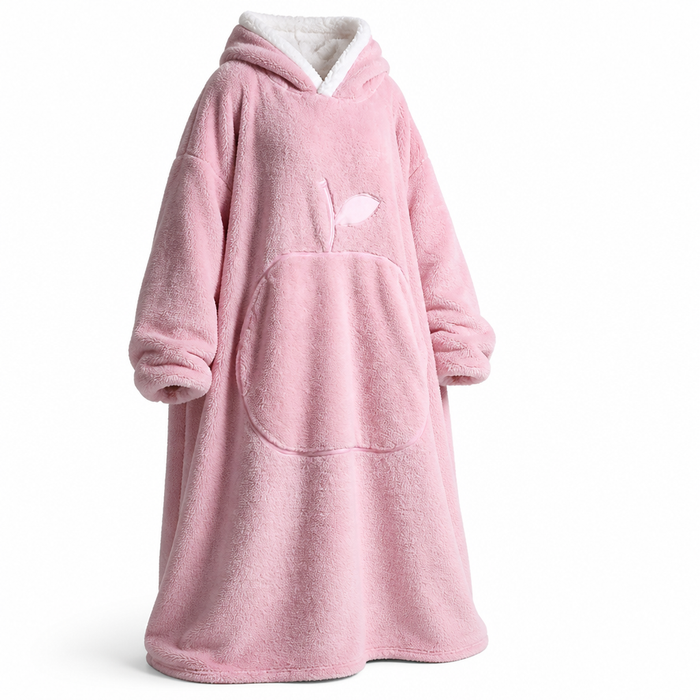 Lunvang™ Oversized teppegenser i sherpafleece med ermer og lomme
