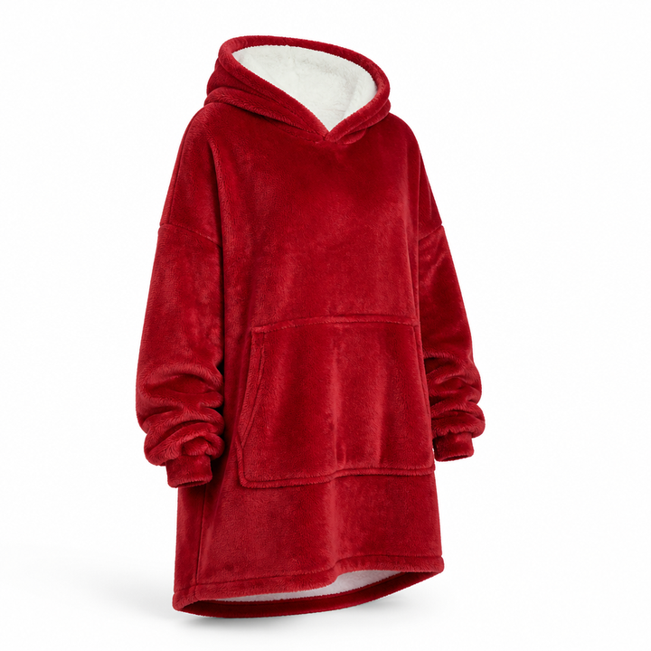 Oversized teppegenser i plysjfleece, én størrelse passer alle