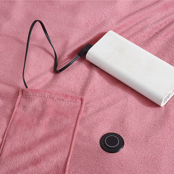 Lunvang™ Bærbart USB-varmeteppe med lomme til powerbank