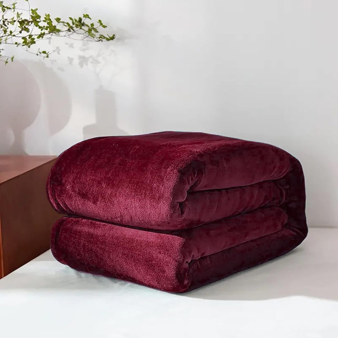 Lunvang™ Supermykt fleecepledd med fuskepels for sofa og seng