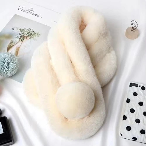 Lunvang™ Myk loop-skjerf i faux fur – varm og elegant på kalde dager
