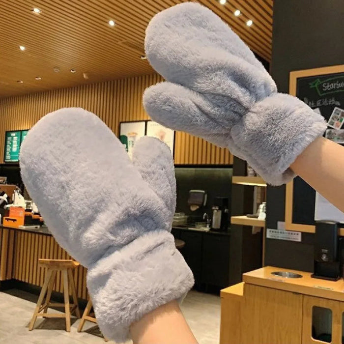 Lunvang™ Myke plysjvotter med tykt fôr for iskalde dager