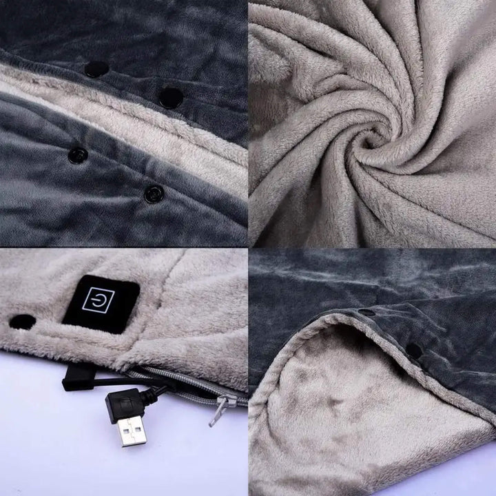 USB-varmesjal med tre varmenivåer til å ha på – Lunvang™