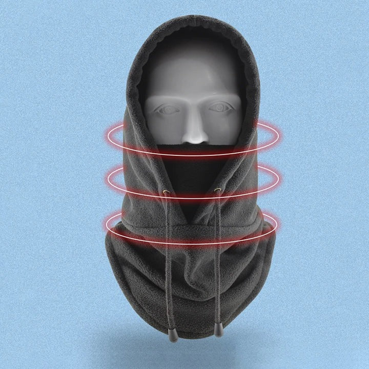 Balaklava i fleece og skihette med justerbar passform