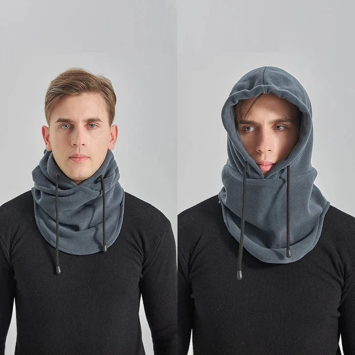 Balaklava i fleece og skihette med justerbar passform