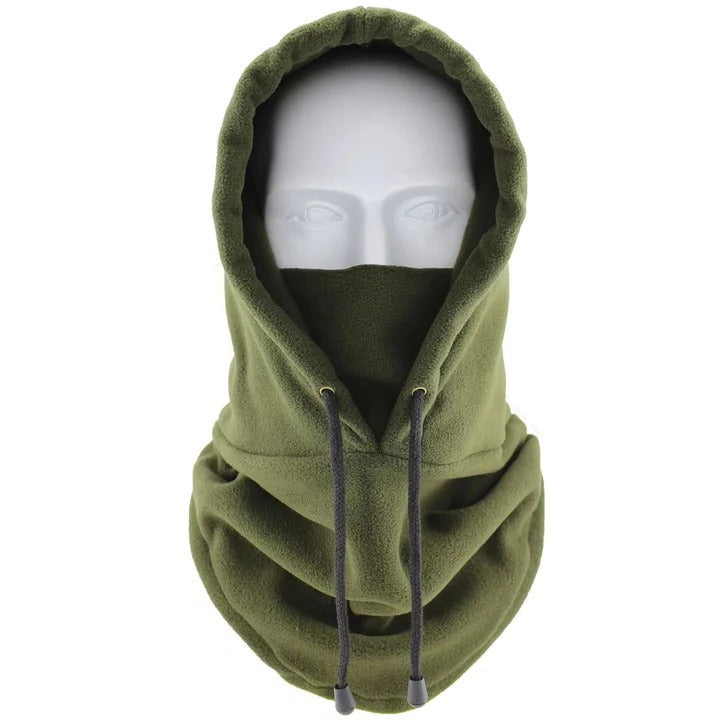 Balaklava i fleece og skihette med justerbar passform