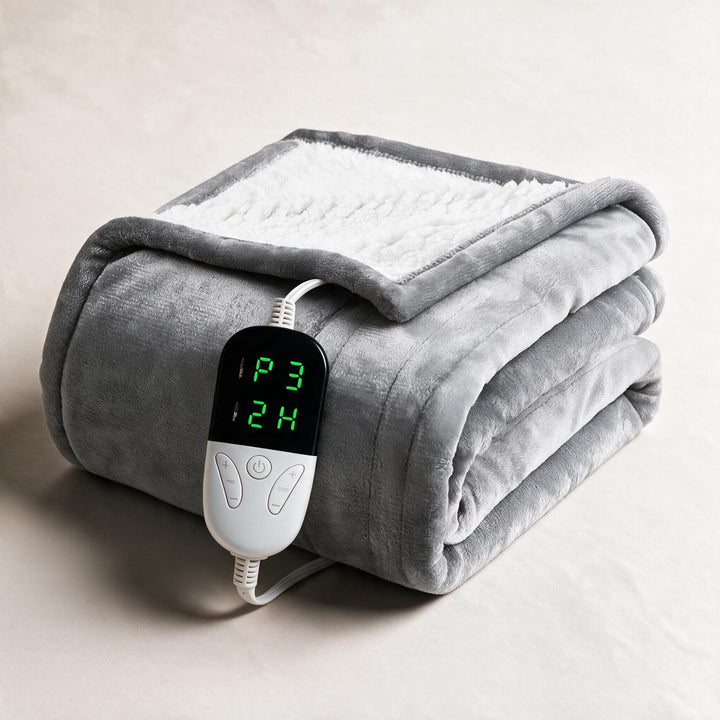 Lunvang™ Varmepledd i sherpa med seks varmenivåer og timer