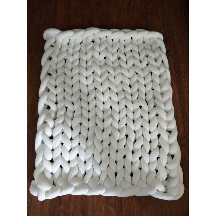 Lunvang™ Håndvevd chunky knit-pledd med deilig tyngde