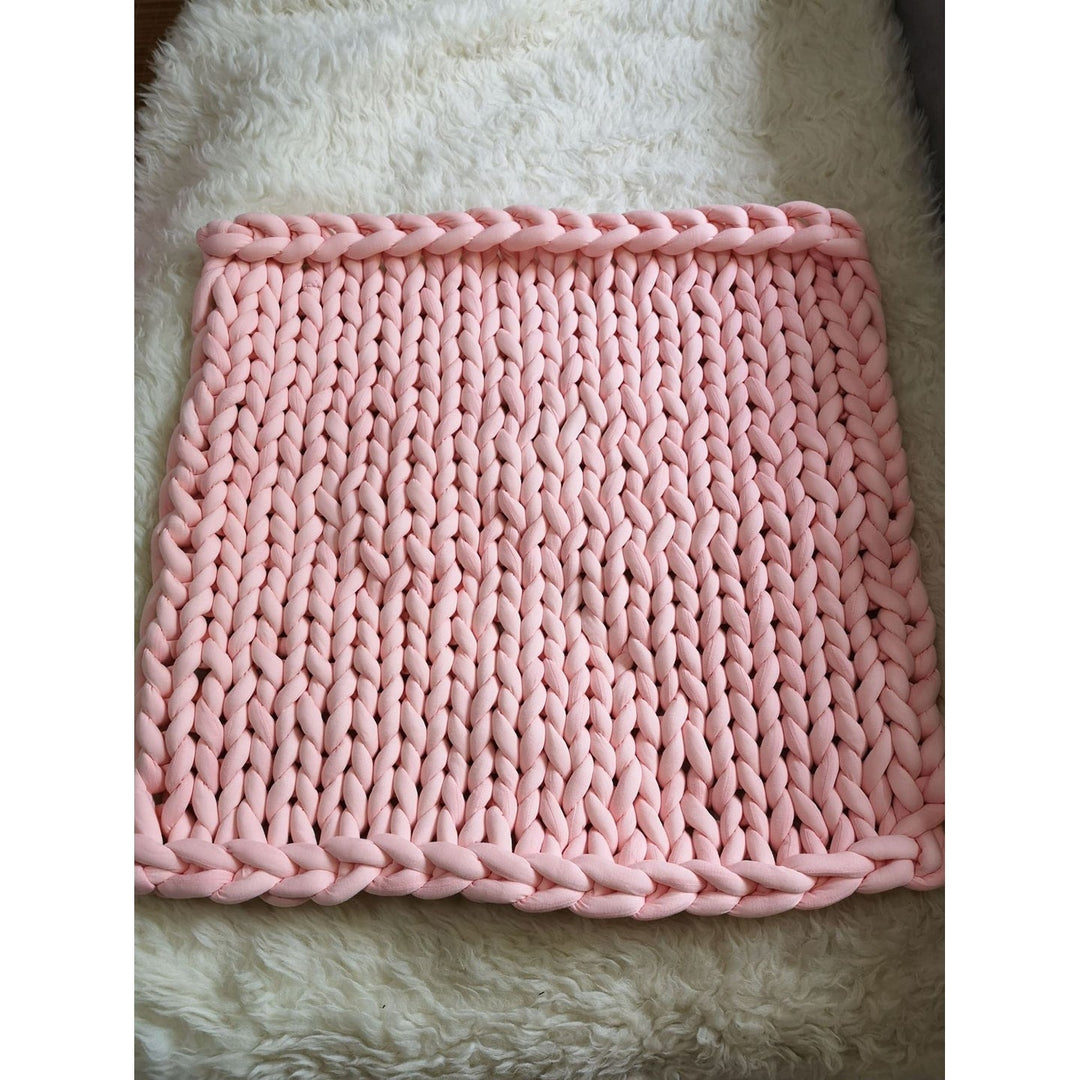 Håndvevd chunky knit-pledd med deilig tyngde