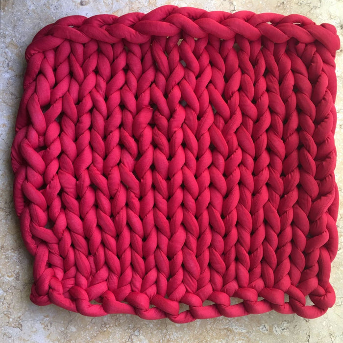 Lunvang™ Håndvevd chunky knit-pledd med deilig tyngde