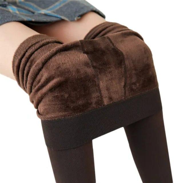 Fôrede leggings med høyt liv for kalde dager