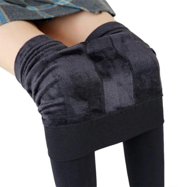 Fôrede leggings med høyt liv for kalde dager