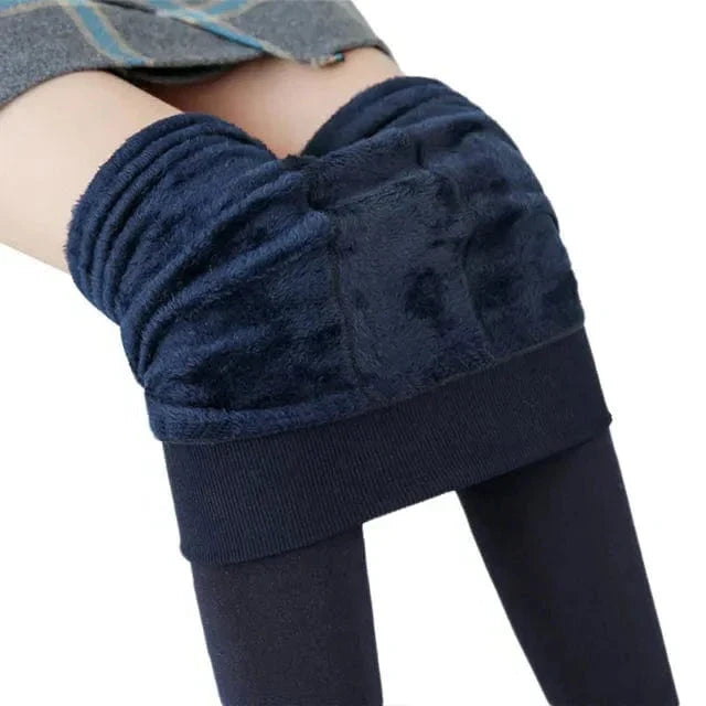 Fôrede leggings med høyt liv for kalde dager