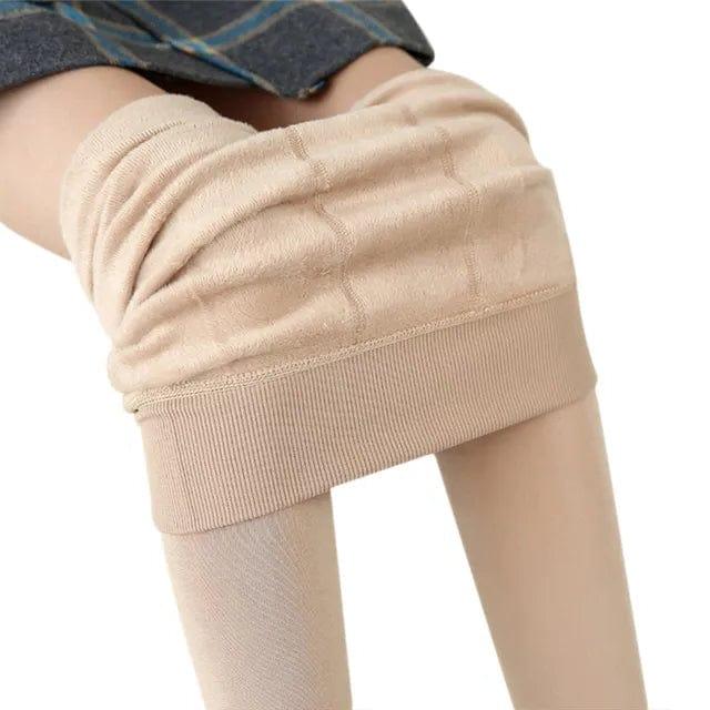 Fôrede leggings med høyt liv for kalde dager