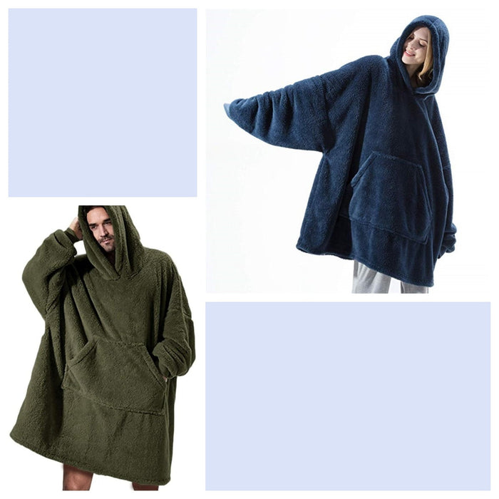 Lunvang™ Oversized teppegenser i dobbeltsidig plysjfleece