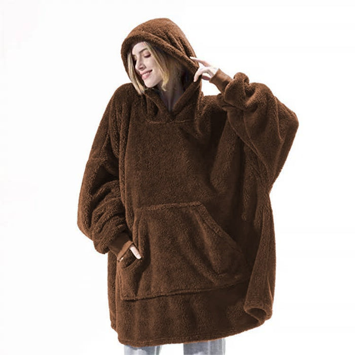 Lunvang™ Oversized teppegenser i dobbeltsidig plysjfleece