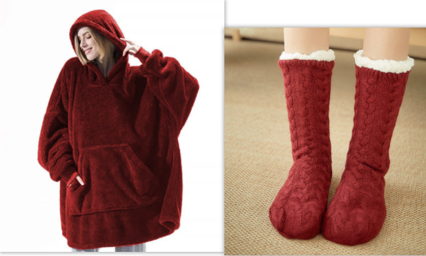 Lunvang™ Oversized teppegenser i dobbeltsidig plysjfleece